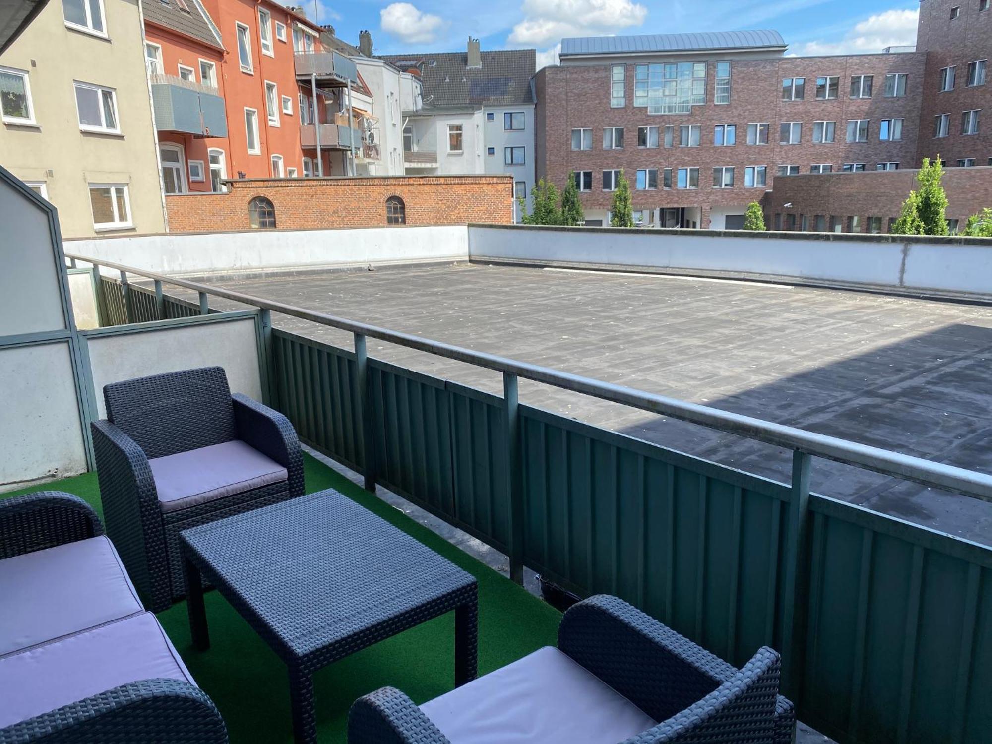 1,5-Zimmer Apartment Mit Balkon Am Hauptbahnhof Neumünster Exterior foto